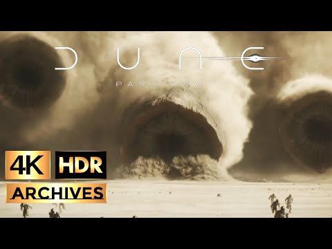 Dune Part 2 [ 4K - HDR ] Worm Attack, Final Battle (2024)